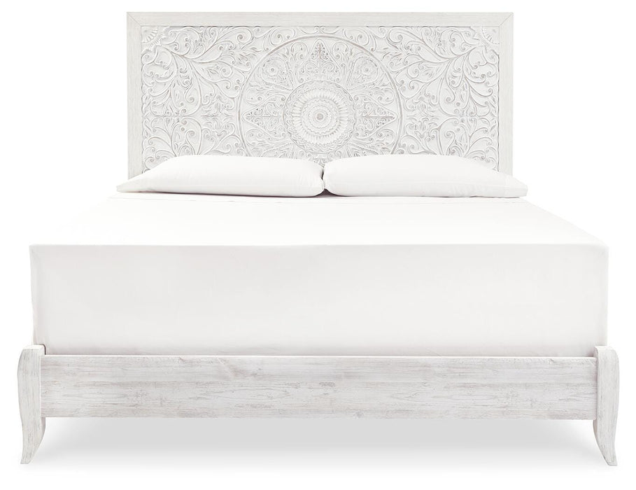 Paxberry Whitewash Paxberry King Panel Bed