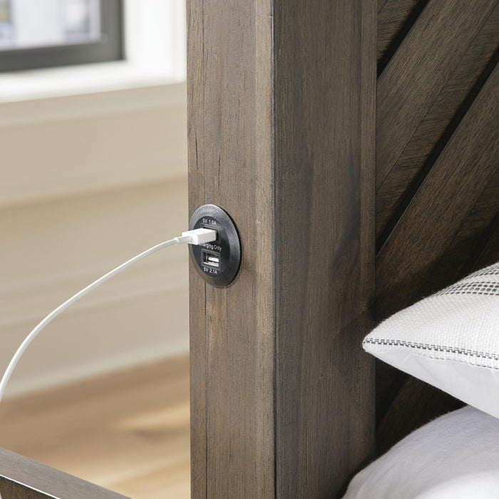 Arkenton Grayish Brown Arkenton King Panel Bed