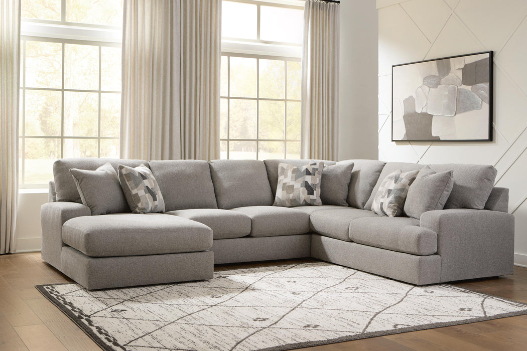 Lindon Smoke Lindon 3-Piece Sectional with Chaise