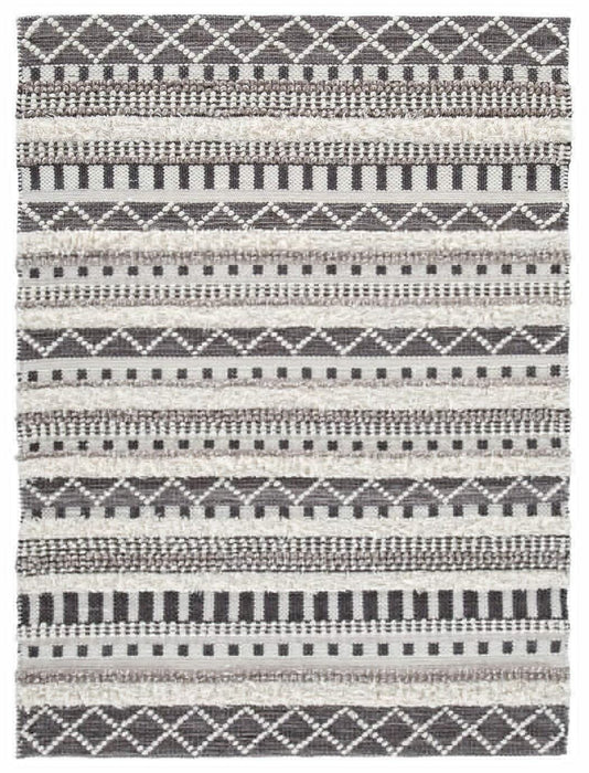 Karalee Ivory/Brown Medium Rug