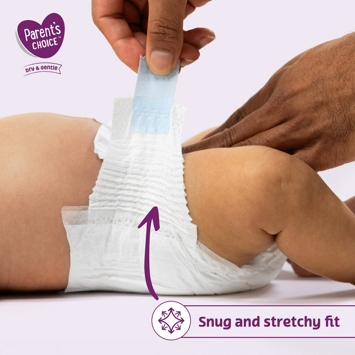 Parent's Choice Dry & Gentle Diapers (Choose Your Size & Count) - new