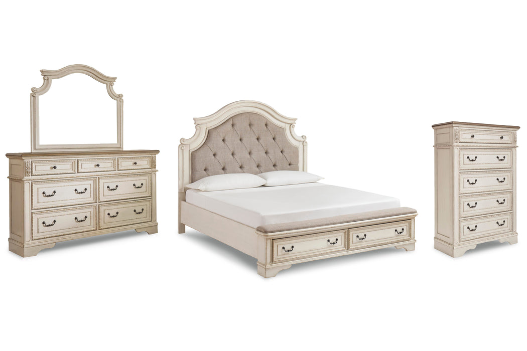 Realyn Two-tone Upholstered Bedroom Collection