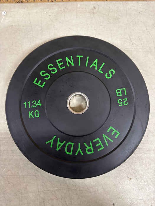 BalanceFrom Olympic Bumper Plate Weight Plate, 25 lbs Pair Black - new