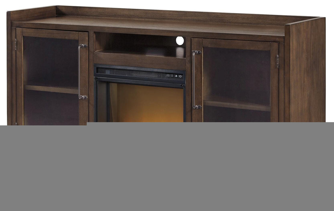 Starmore Brown Starmore 70" TV Stand with Electric Fireplace - Brand New