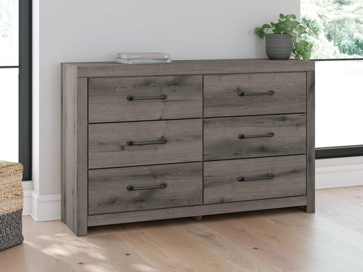 Urbanoore Brown Gray Six Drawer Dresser