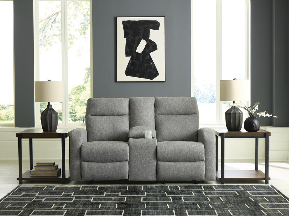 Moreau Place Sterling DBL Rec Loveseat w/Console