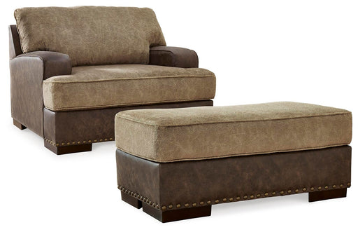 Alesbury Chocolate Alesbury Chair and Ottoman