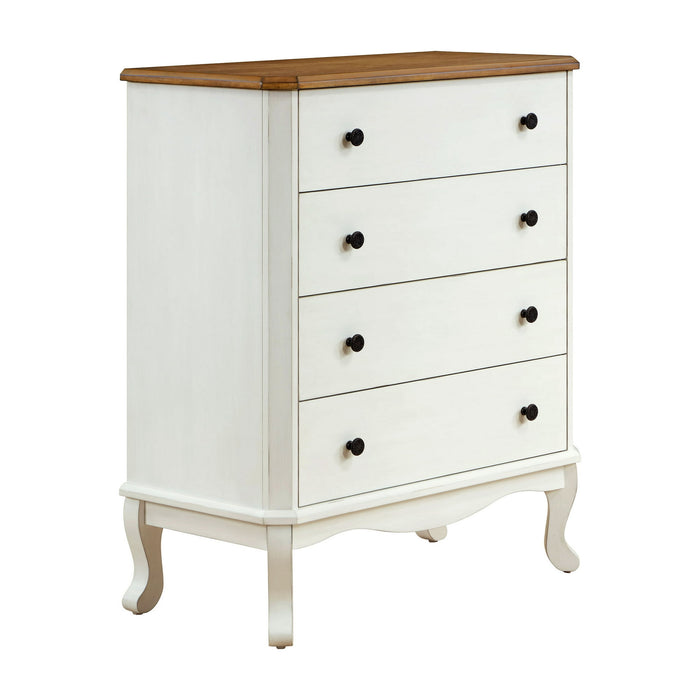The Pioneer Woman 4-Drawer Dresser Made With Solid Wood Frame, White - display_model