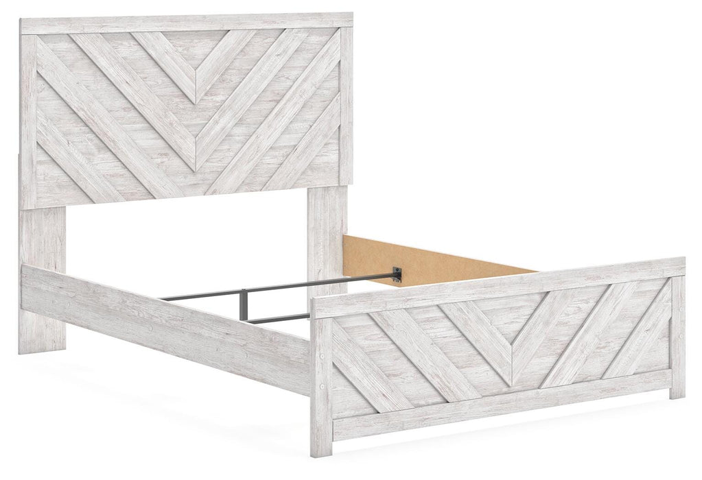 Cayboni Whitewash Cayboni Queen Panel Bed