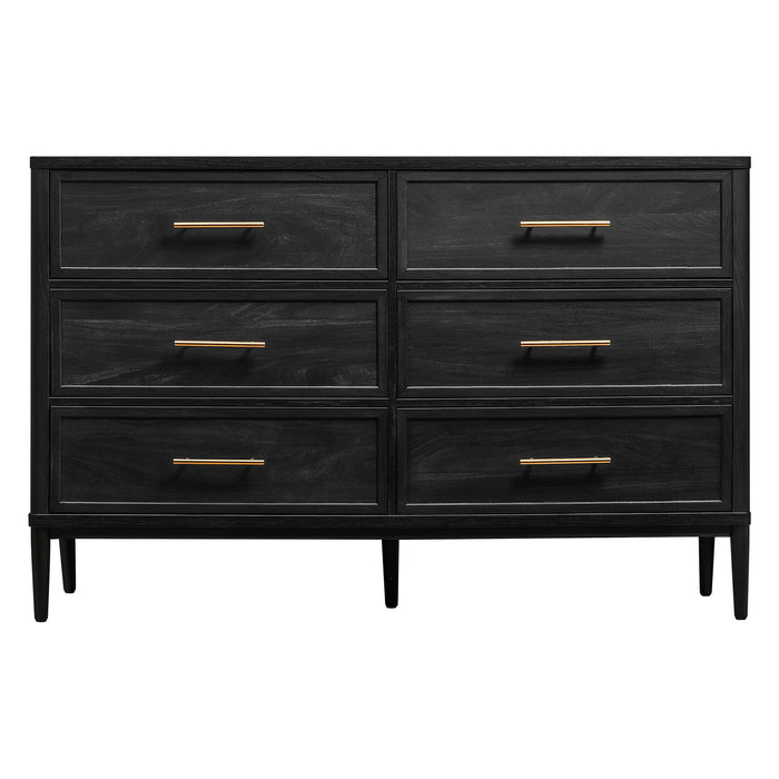 Better Homes & Gardens Oaklee 6 Drawer Dresser, Charcoal Finish - new