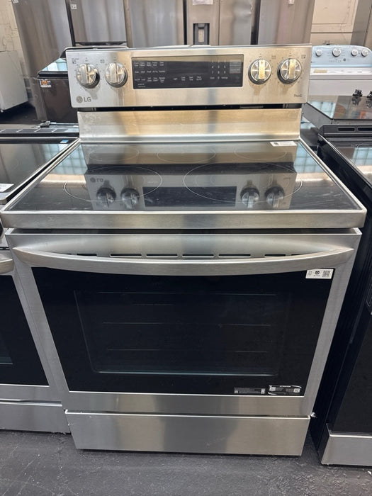 LG - 6.3 Cu. Ft. Smart Freestanding Electric Convection Range with EasyClean and InstaView - Stainless Steel - new