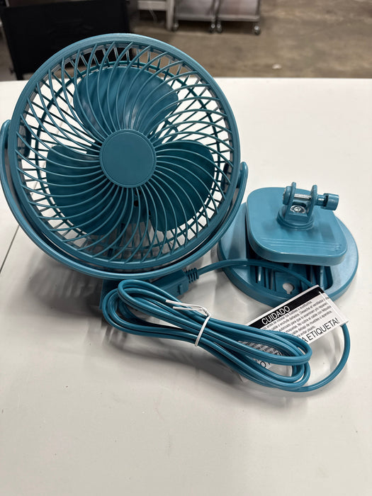Mainstays 6-inch New Desktop or Clip-on AC Electric Personal Indoor Fan with 2 Speeds, Cool Water - new