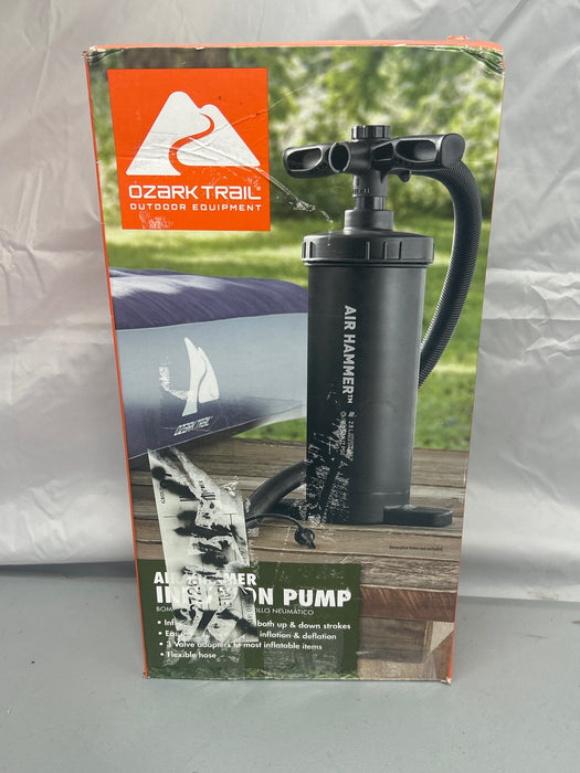 Ozark Trail 14.5" Manual Air Pump, Black - use_like_new