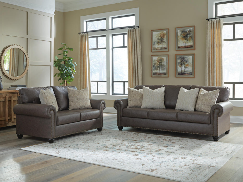Roxmere Umber Roxmere Sofa and Loveseat