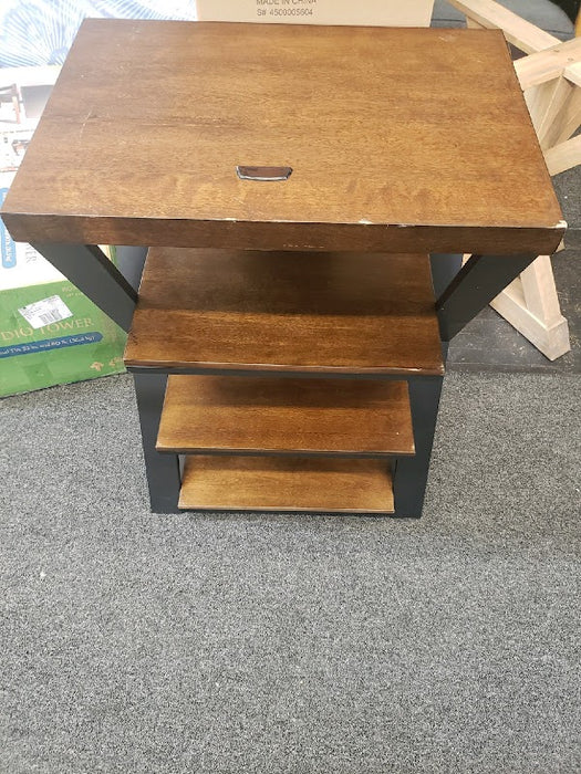 Whalen Furniture - Tower Stand for TVs Up to 32" - Medium Brown Cherry - display_model