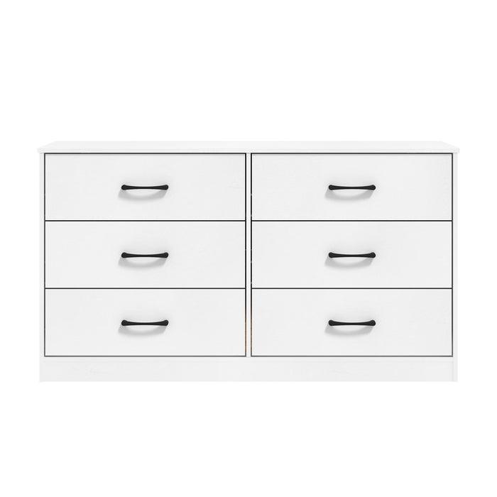 Mainstays Ardent 53.75" Wide 6 Drawer Dresser, White - new