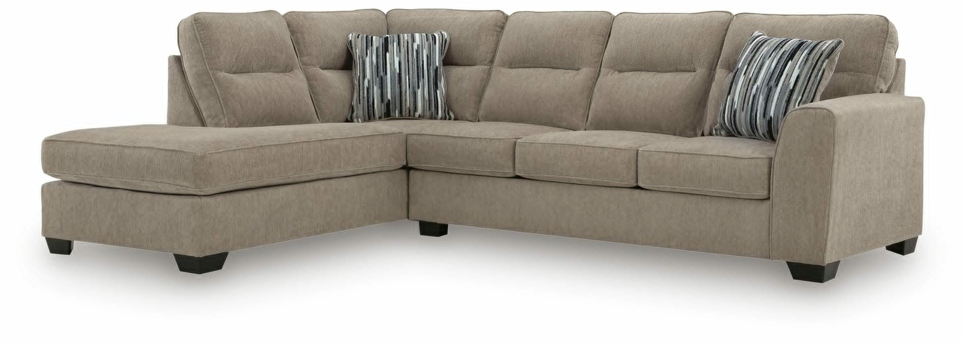 Olten Mocha Olten 2-Piece Sectional with Chaise