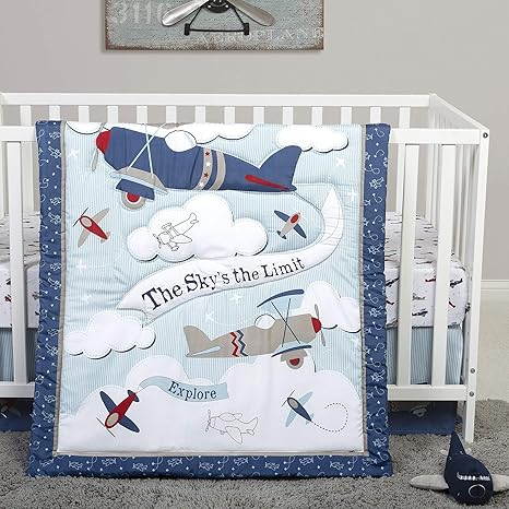 Sammy & Lou - Adventure Awaits 4pc Crib Bedding Set - open_box