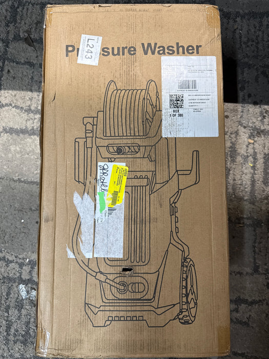 Pressure Washer HD3000 1500W 1.8 Max GPM Powerful Electric Power Washer High Pressure Washer Car Wash Machine with Gimbaled Nozzle Spinner Wheel, for Home/Car/Driveway/Patio Clean - new