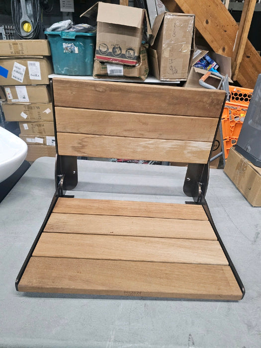 MOEN Fold Down Teak Shower Chair - new
