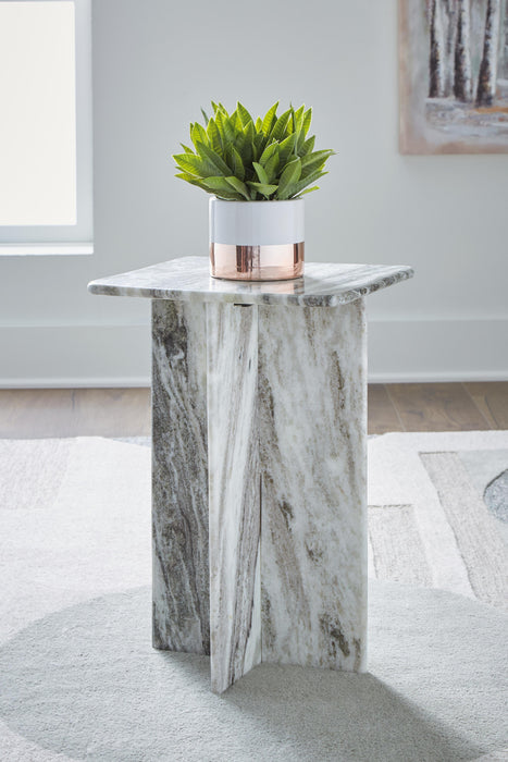 Keithwell Gray Accent Table