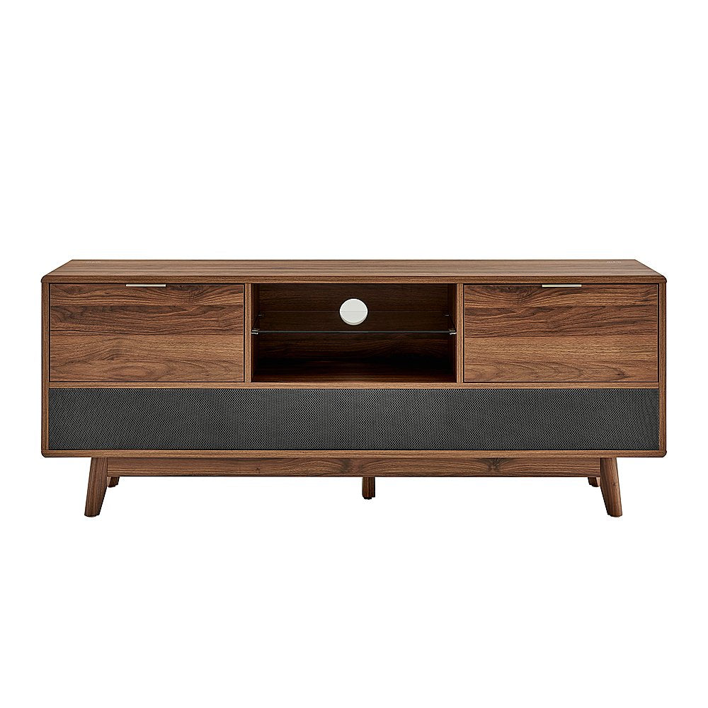 60 in. Walnut Larsen Smart TV Stand with Audio System - display_model