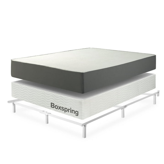 Zinus 7" Compack® Metal Bed Frame, White, Twin - new