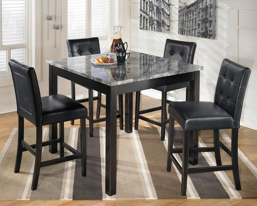 Maysville Black Square Counter TBL Set (5/CN)