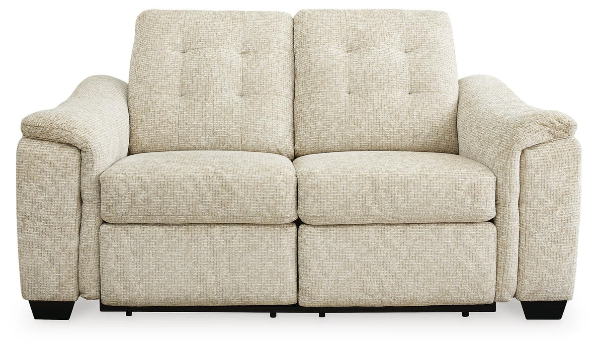 Beaconfield Sandstone Reclining Power Loveseat
