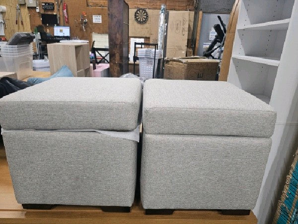 Elena Sofa Table & Two Ottomans - new