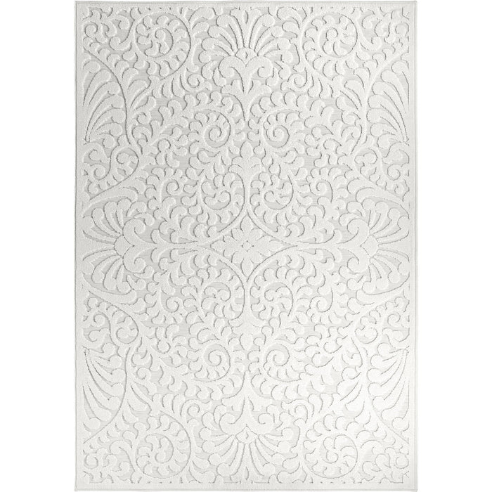 My Texas House Bluebonnets 9' X 13' Natural Floral Outdoor Rug - open_box