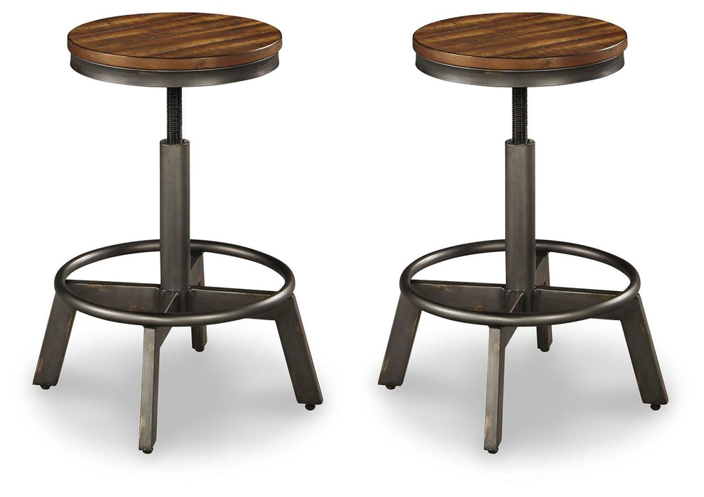 Torjin Brown/Gray Swivel Stool (Priced Per Item, Must Order 2, 4, 6, or 8)
