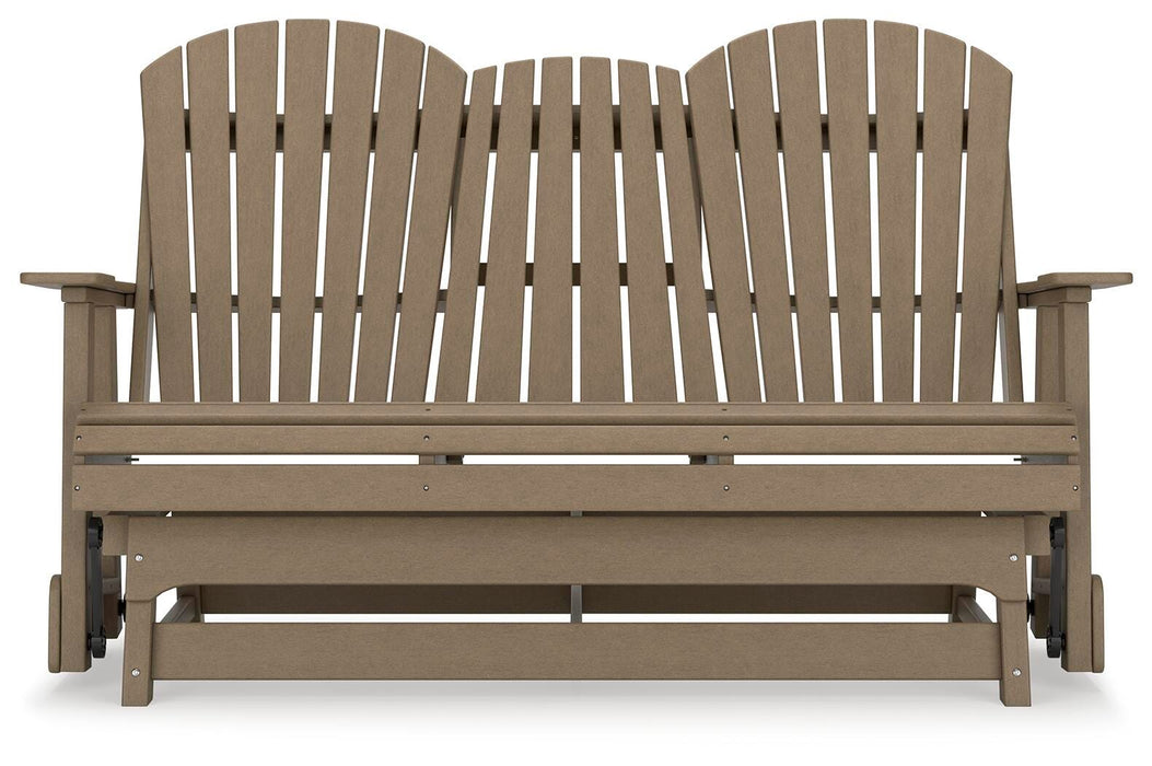 Hyland Wave Driftwood Glider Loveseat