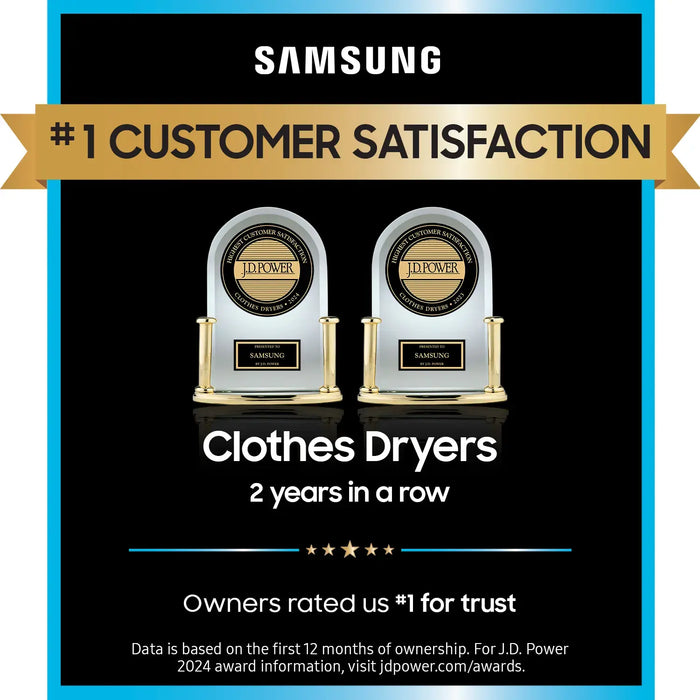 Samsung - 7.4 Cu. Ft. Smart Electric Dryer with Sensor Dry - Black - new