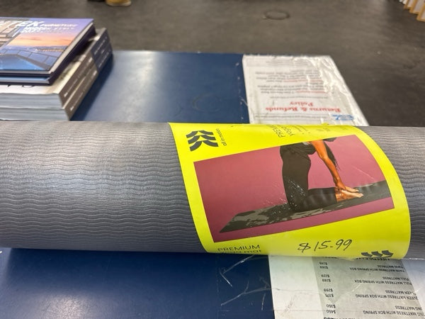 Swirl Print Yoga Mat 5mm Gray - All In Motion™ - open_box