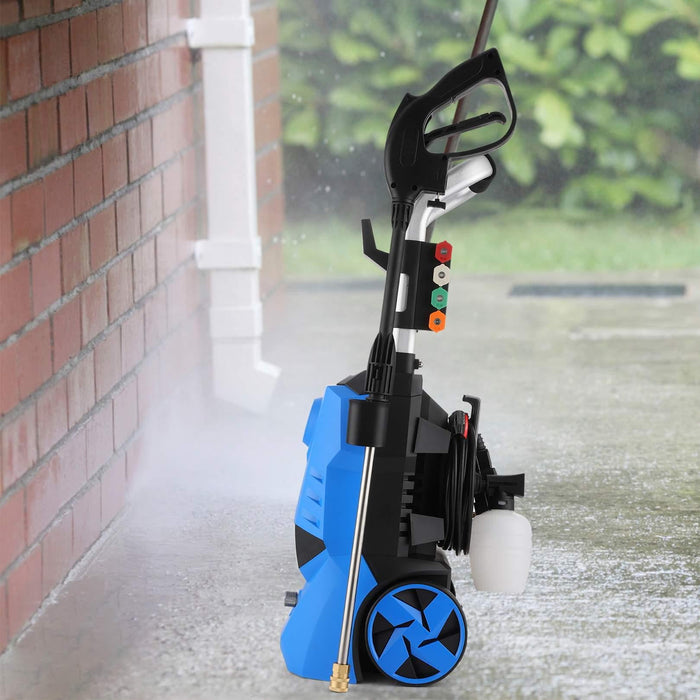 Pressure Washer HD3000 1500W 1.8 Max GPM Powerful Electric Power Washer High Pressure Washer Car Wash Machine with Gimbaled Nozzle Spinner Wheel, for Home/Car/Driveway/Patio Clean - new