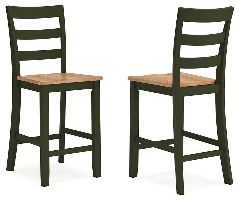 Gesthaven Natural/Green Gesthaven Counter Height Barstool