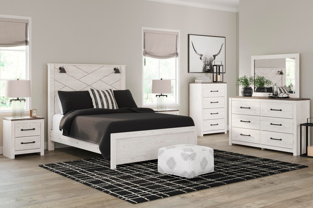 Gerridan White/Gray Gerridan Dresser and Mirror