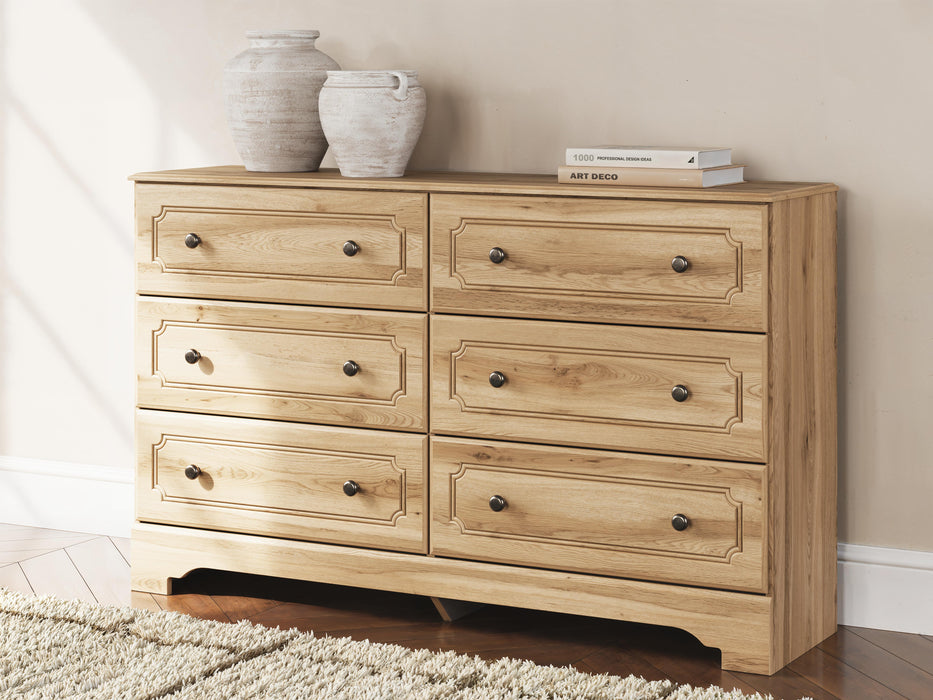 Galletyn Warm Brown Six Drawer Dresser