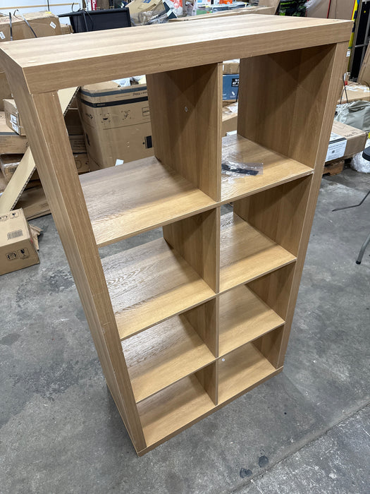 Better Homes & Gardens 8 Cube Storage Organizer, Light Honey - new