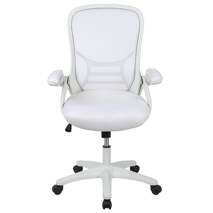 Alamont Home - Porter Contemporary Mesh Executive Swivel Office Chair - White - display_model
