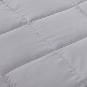 Mainstays Solid Twin Down Alternative Blanket in Gray - open_box