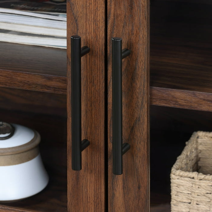 Better Homes & Gardens Reading Refined Farmhouse TV Stand for TVs up to 65", Walnut Finish - new