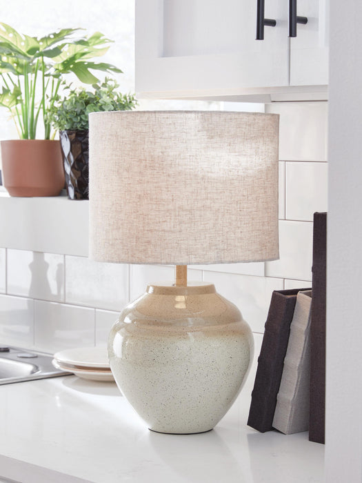 Waldish Cream/Beige Metal Table Lamp (1/CN)