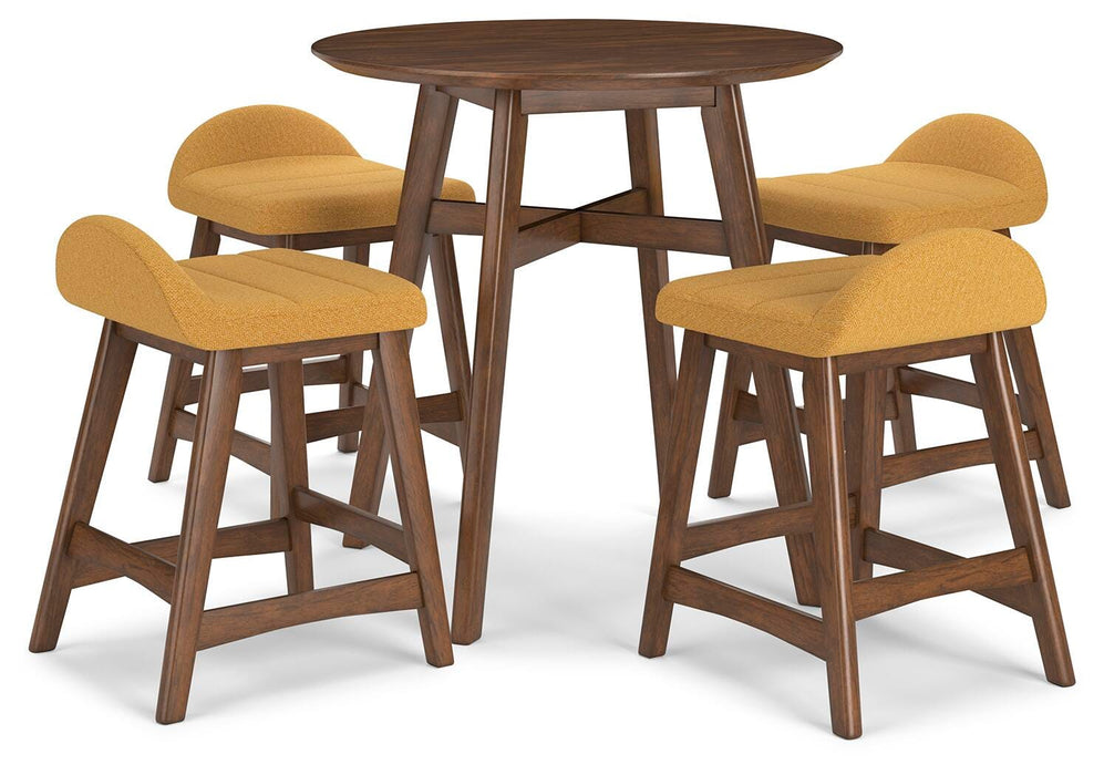 Lyncott Mustard/Brown Dining Collection