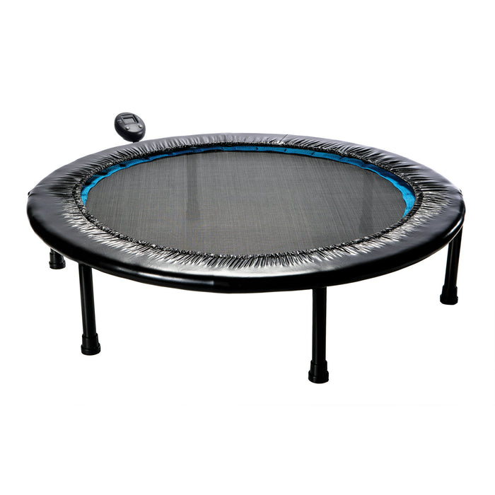 Athletic Works Circuit Trainer Trampoline with Steel Frame, Monitor and Adjustable Incline, 36"Dx12"H, 14 lbs., Black - new