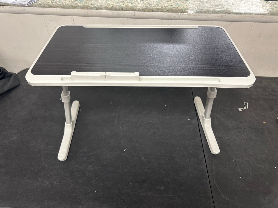 PATIKIL Laptop Bed Tray Table, 22.8"x14.6", Foldable Lap Desk with Drawer, Adjustable Bed Desk for Laptop Bed Working, Eating, Writing, Gaming, Drawing, Grey - new