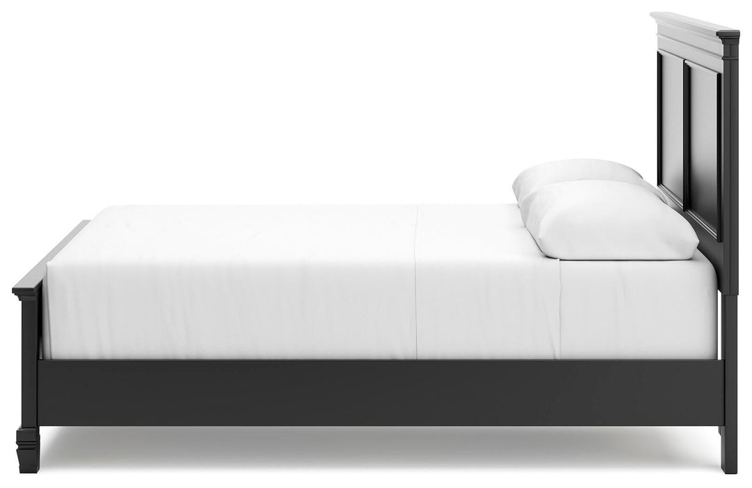 Lanolee Black Lanolee Queen Panel Bed