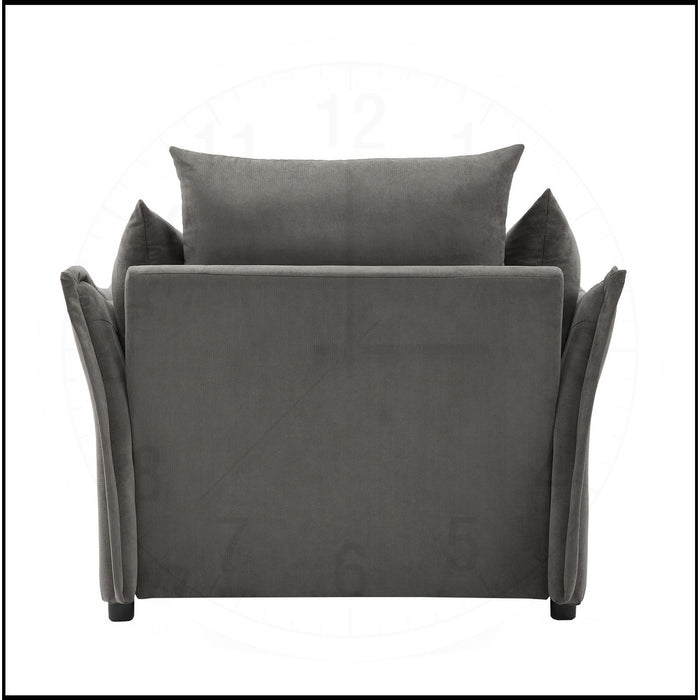 Chenille Oversized Sofa Lounge Chair - Dark Grey - new