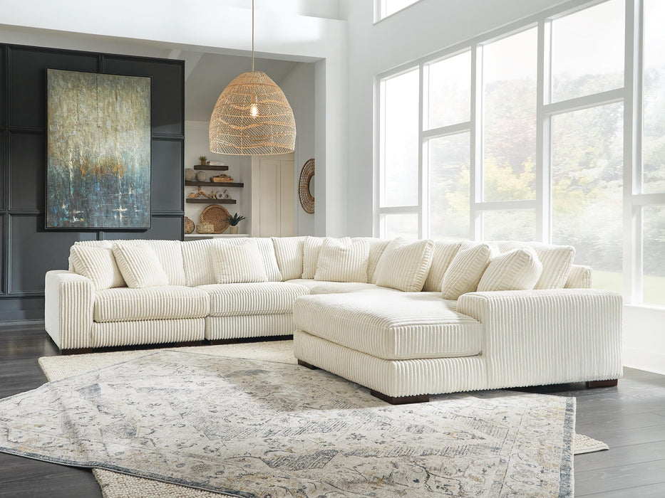 Lindyn Ivory Lindyn 5-Piece Sectional with Chaise